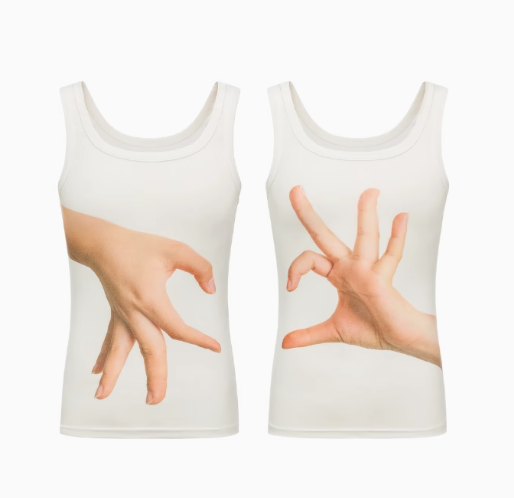 HUDIEGONGZHU Heart Hands Tank Top