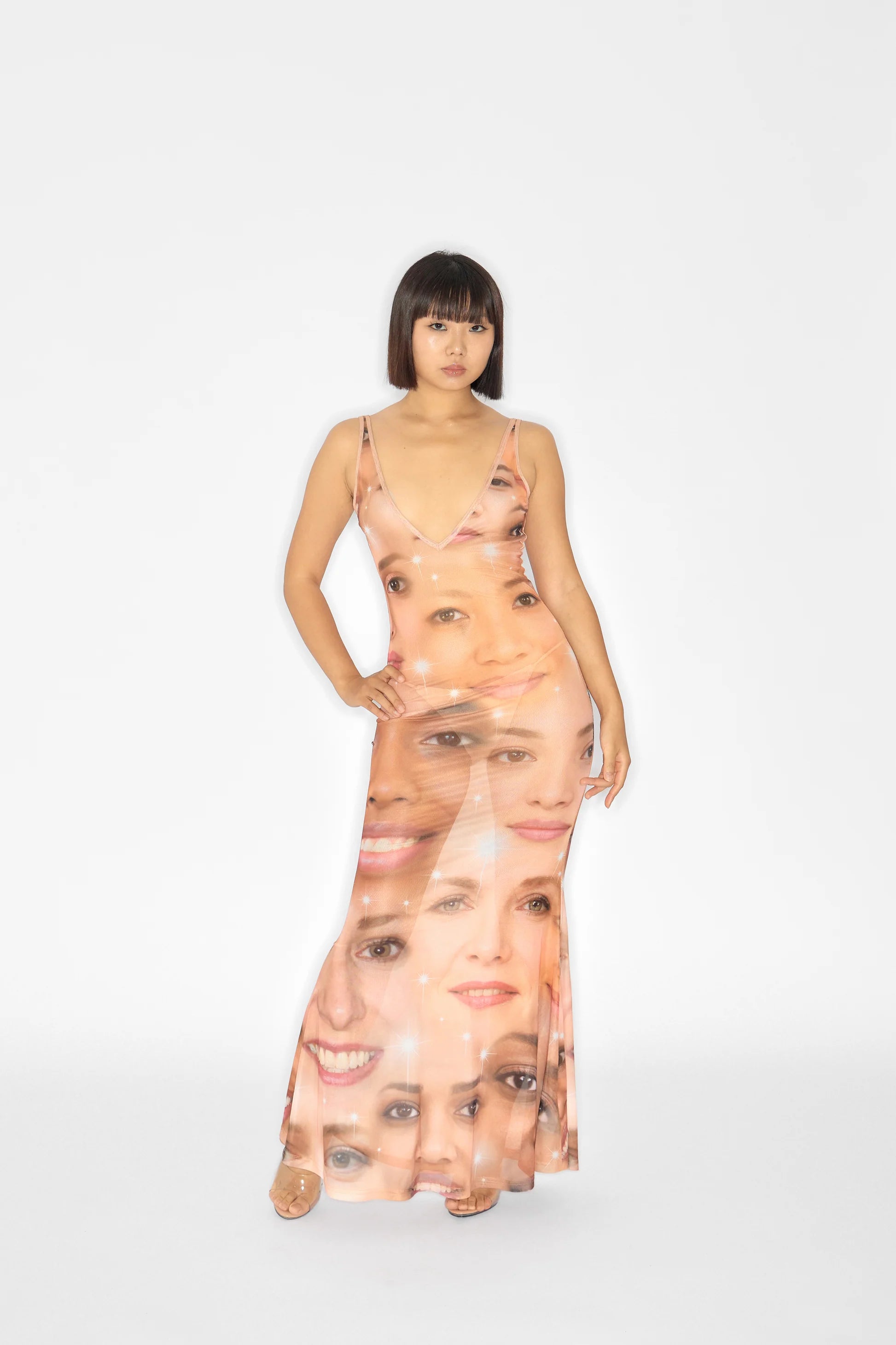 HUDIEGONGZHU Face Dress
